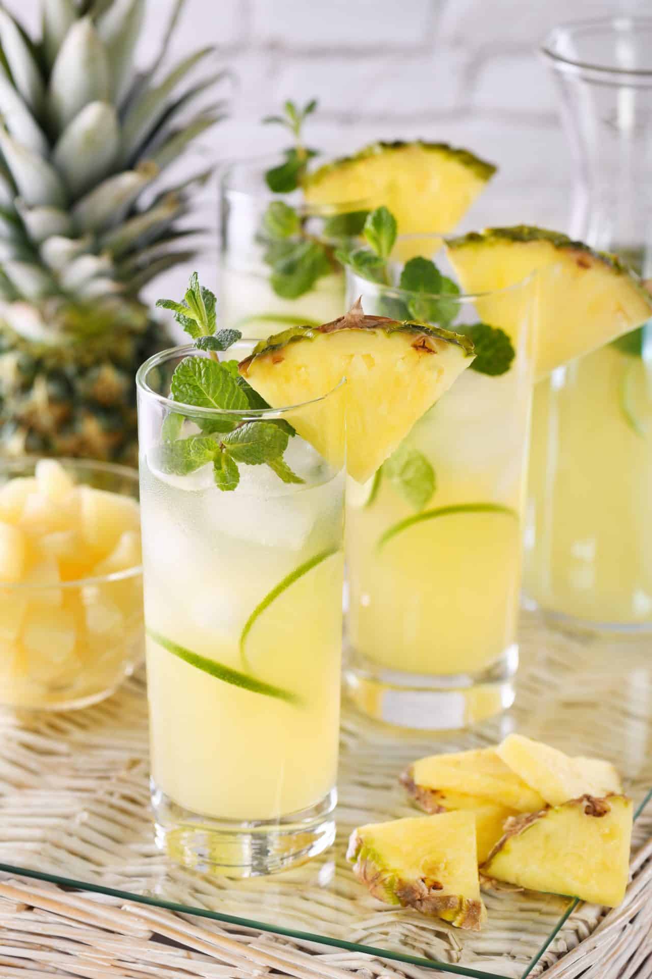 Mojito aux ananas cocktail rhum oasis ananas