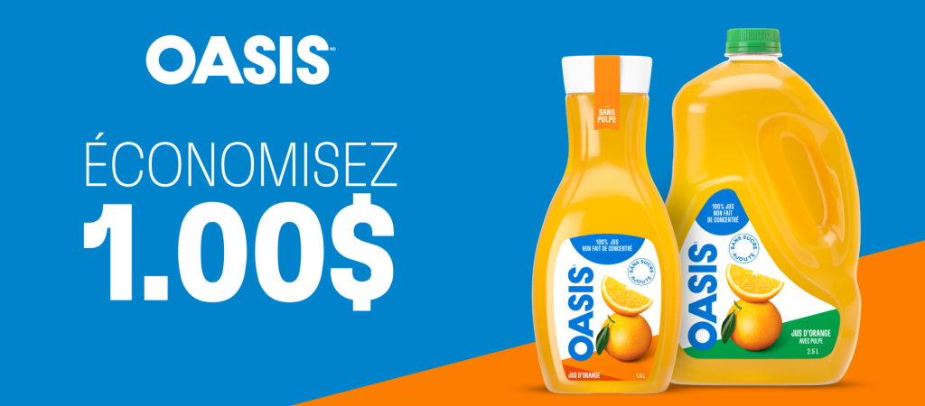 BANNIERE Coupon 1 00 oasis chilled FR