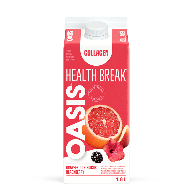 OASIS HEALTH BREAK GRAPEFRUIT/HIBISCUS/BLACKBERRY COLLAGEN Gable Elopak 1.6L