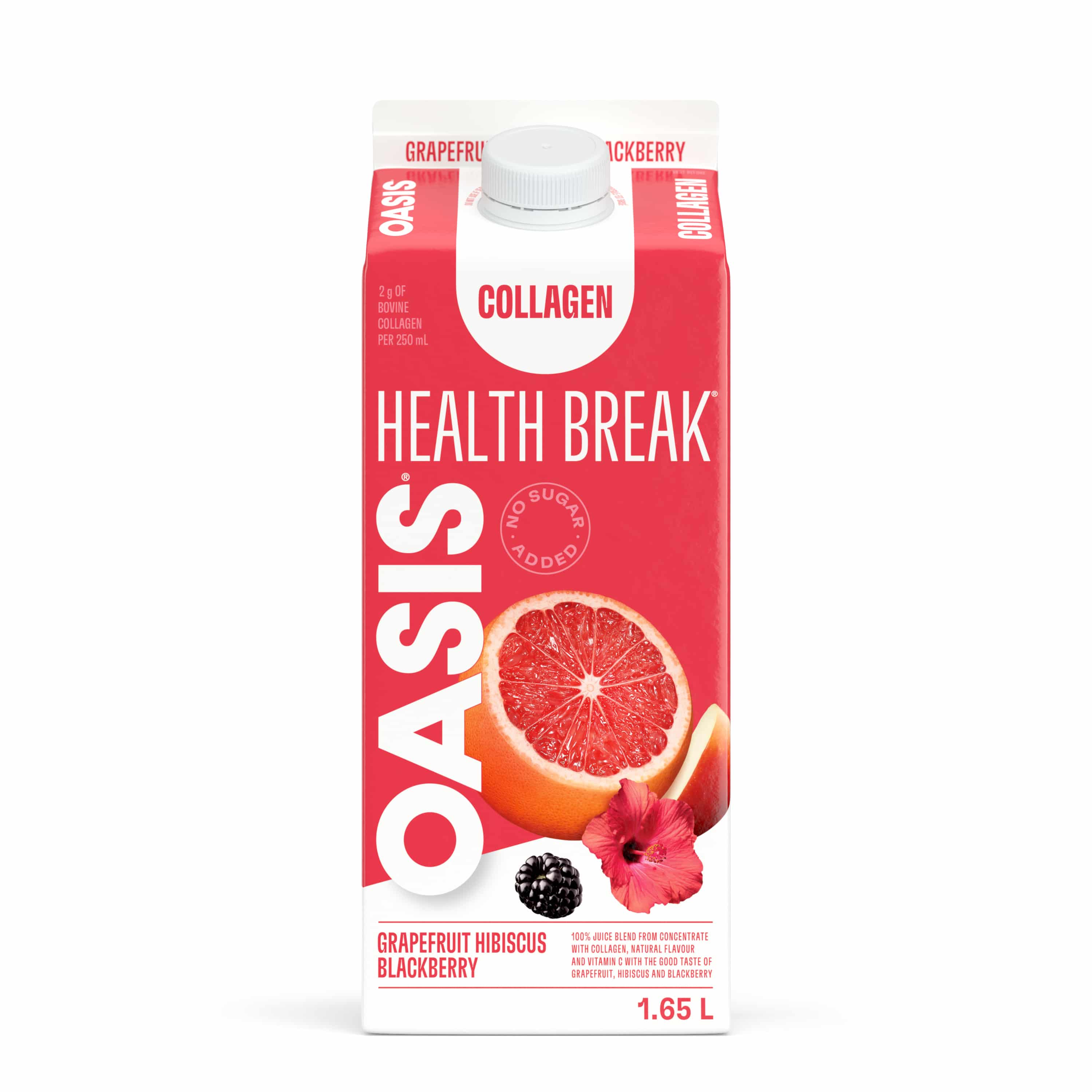 OASIS HEALTH BREAK GRAPEFRUIT/HIBISCUS/BLACKBERRY COLLAGEN Gable Rex 1.65L